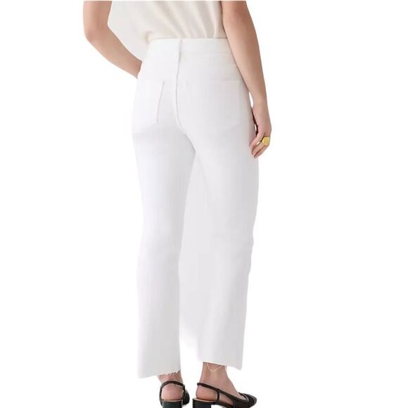 J Crew 9 Inch Billie Bootcut‎ Womens Size 27 Tall White - Picture 3 of 10